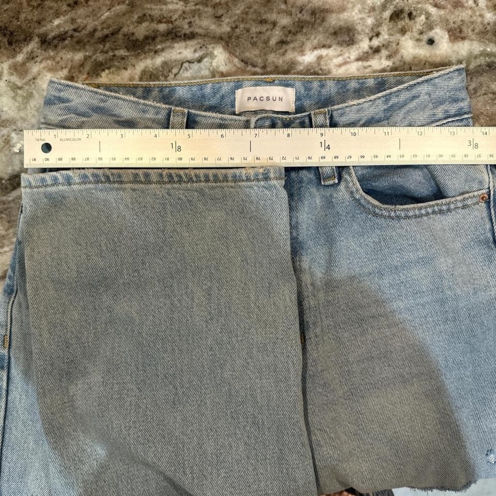 Pacsun 90s boyfriend jeans Grunge High-waisted blue denim jeans - Picture 4 of 7